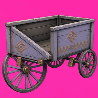 weathered abandoned cart