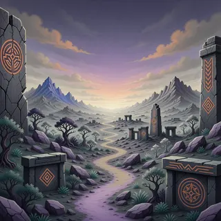 winding wilderness path at dusk