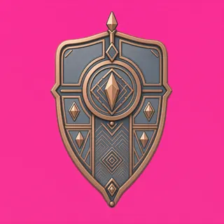 shield, ornate design