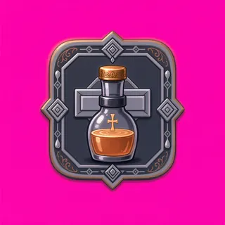 healing potion, rare accent design