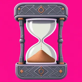 hourglass, plain design