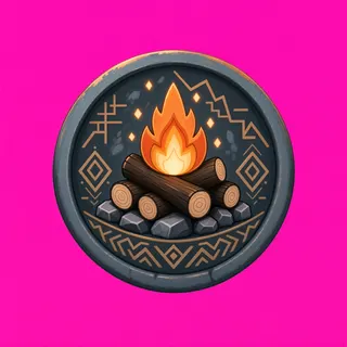 campfire, rare accent design