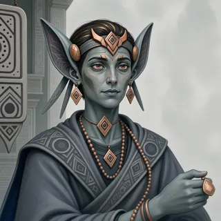 original adult artisan, calm expression
