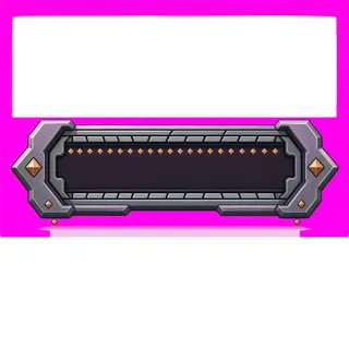 empty status bar frame, disabled-muted state