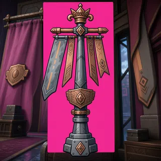 checkpoint flag, ornate design