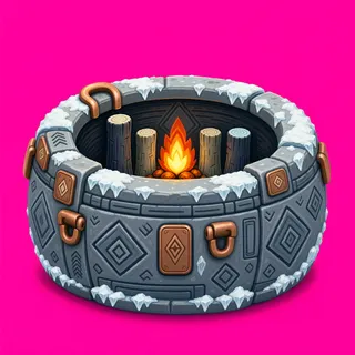 frosted campfire ring