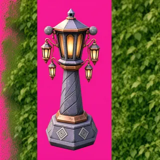weathered lantern post