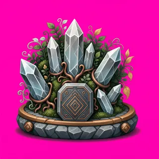 overgrown crystal cluster