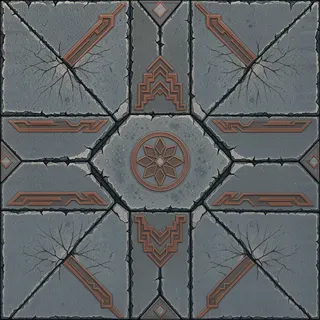damaged rough stone floor