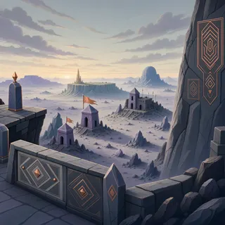border overlook at daylight