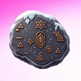 frosted small rock