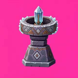 frosted relic pedestal