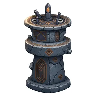 damaged relic pedestal