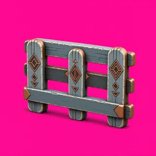 weathered short fence