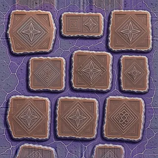 damaged violet mineral soil