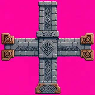 wall cross junction, intact