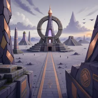 ancient landmark at daylight