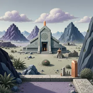 hidden shrine at daylight