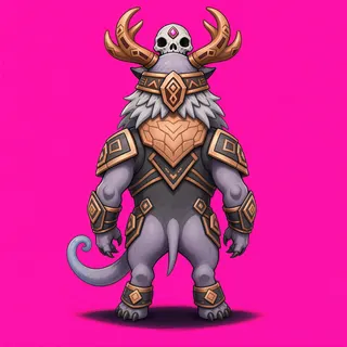 original adult beast enemy, facing north