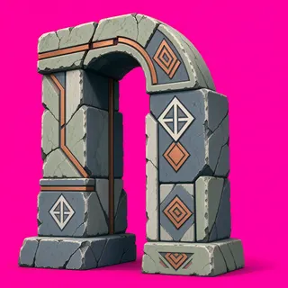 weathered archway