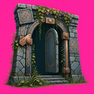 overgrown gate