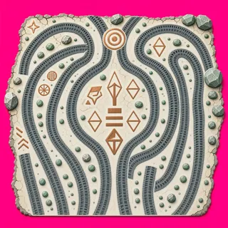 wheel tracks, dense arrangement