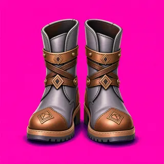 boots, ornate design