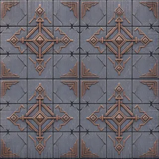 frosted dusty tiled floor