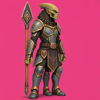 original adult guard, facing east