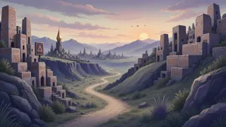 winding wilderness path at daybreak