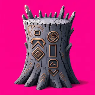 damaged tree stump