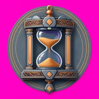 hourglass, ornate design