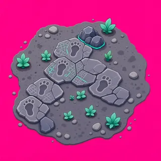 footprints, sparse arrangement