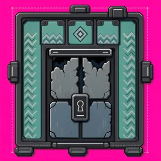 door locked, damaged