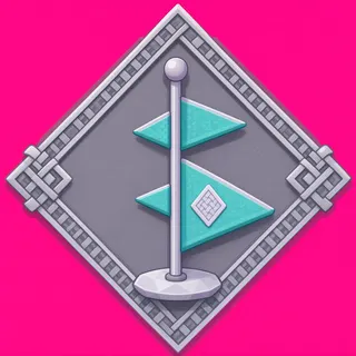 checkpoint flag, rare accent design