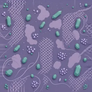 clean violet mineral soil