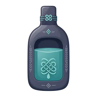 water flask, rare accent design