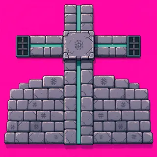 wall cross junction, weathered