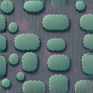 clean teal low moss