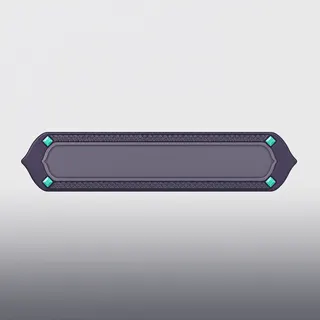 empty status bar frame, pressed state