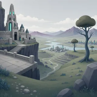 border overlook at daylight