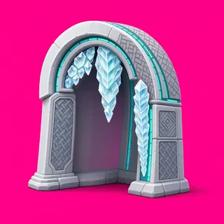 frosted archway