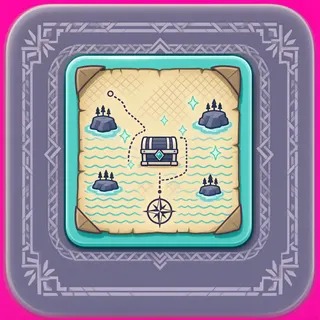 treasure map, rare accent design