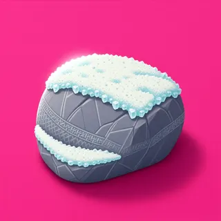 frosted small rock