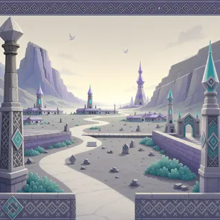 border overlook at daybreak