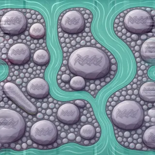 clean river pebbles