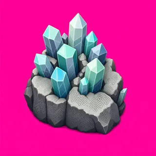weathered crystal cluster