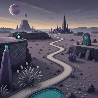 winding wilderness path at dusk
