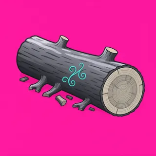 clean fallen log