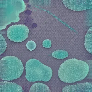lichen-speckled bank sediment